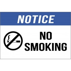 Notice - No Smoking Sign